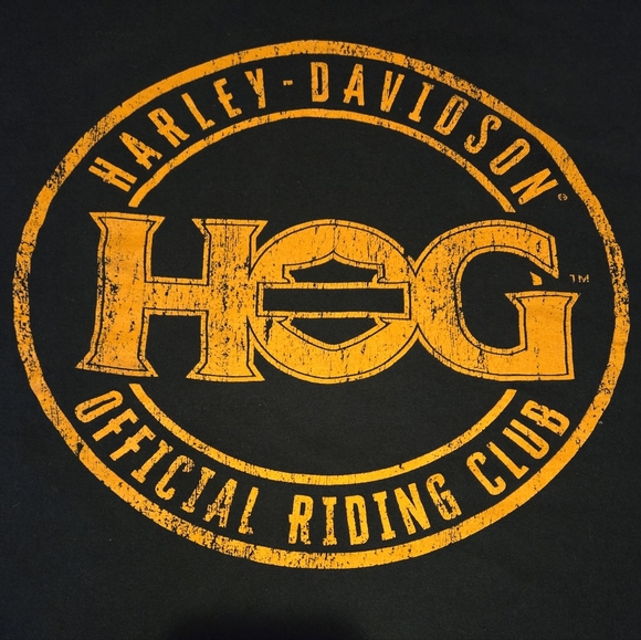 Harley Davidson motorcycles HOG Official Riding Club shirt biker tee Vintage 🔥 - Picture 5 of 5